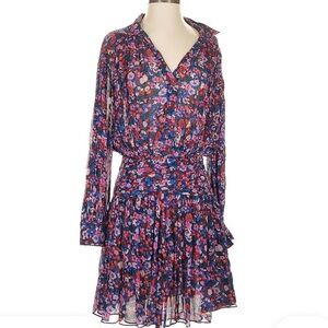 Derek Lam Multicolor Floral Casual Dress